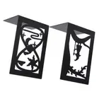 2pcs Metal Bookend Desktop Bookshelf Storage Book Documents Divider Supply Hot