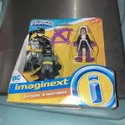 Imaginext Huntress & Batman figure set (DC Super Friends)