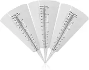 CANIGHT Rainfall Meter 3 Pcs Lawn Rain Gauge Cone Shape Measuring Cups for Agriculture Weather Statistics