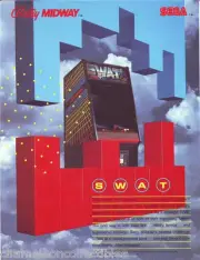 SWAT ORIGINAL NOS VIDEO ARCADE GAME MACHINE FLYER Vintage Retro 1984