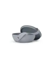 Porter Plastic Bowl Lunch Container w/ Protective Non-slip Exterior, Slate 1 ...