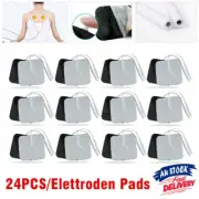 24PCS TENS Machine Replacement Electrode Pads Self Adhesive 5cmx5cm Reusable AU