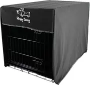 Floppy Dawg Crate Cover. Fits 42 inch Dog Crates Or Smaller. Easy to Put On Take Off and Adjust. Doubles as a Comfy Blanket. Slate Gray Lightweight and Breathable Polar Fleece