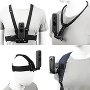 PellKing Accessories Kit for Insta360 One X4/X3/X2/X,Third Version Video Vlog Necklace Neck Holder,New Quick Release Head Strap Mount + Chest Mount Harness + Backpack Clip Holder