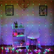 Christmas String Lights Clear Wire Fairy Tree Lights Fairy Lights for Wreath Garden Decorations -Multicolor