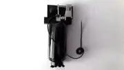 Black Upright Compressor - 1:18 scale by GMP for Dioramas etc.