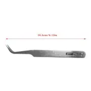 Stainless Steel Curved Tip Tweezers Nippers for Eyelash Extensions Nail Decor
