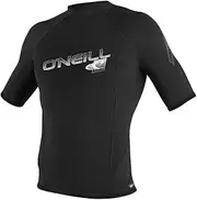 O'Neill Wetsuits Hyperfreak 1.5mm Short Sleeve Crew, Black/Graphite, Medium