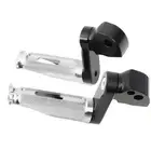 SHINOBI Silver REAR Foot Pegs 40mm Adjustable For Honda CB 600F Hornet 04-07 06