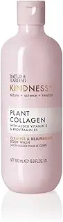 Baylis & Harding Kindness + Plant Collagen Cleanse & Rejuvenate Luxury Body Wash 500ml | Added Vitamin E & Provitamin B5 | Vegan | Dermatologist approved.