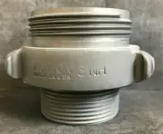Aluminum Fire Hose Adapter, 3" M.NST(NH) x 2 1/2" M.NPT Rocker Lug