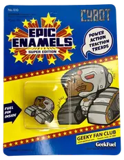 Geek Fuel Epic Enamels Super Edition Cybot (Justice League) Collectible Fuel Pin - New, Sealed