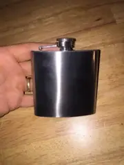 Whiskey Flask 8 Ounce Stainless Steel NEW Whisky Wine Bourbon Scotch Saloon GIFT