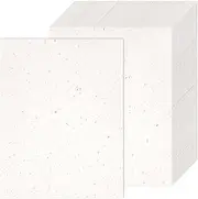 Acidea 25 Sheets Ivory Resume Paper for Printing, 250 GSM Thickened A4 Ivory Card Stock Certificate Paper, Rose Gold Foil Flakes Cream Cardstock for Writing, Menus, Invitations, Letters