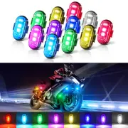 12PCS Wireless LED Strobe Lights Anti-Collision Flashing Emergency Warning Light