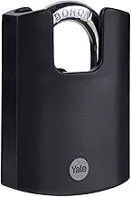Yale - Y121B/50/132/1 High Security 50mm Brass Padlock - Closed Boron Shackle - 3 Keys