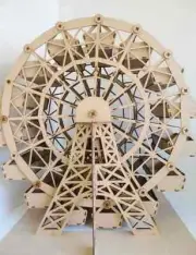 3D DXF CAD Ferris Wheel Display For Candies & Delis - For Laser Cutter Engraver