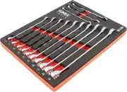 Sunex 9911M 13 Pc. V-Groove Metric Wrench Set in EVA Foam 7Mm-19Mm