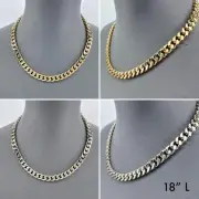 Gold or Silver Cuban Link Chain