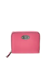 Mulberry Logo Plaque Small Leather Card Purse