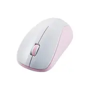 ELECOM Mouse Wireless Mouse Bluetooth Quiet 3 Buttons M Size Antibacterial Pink