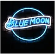 JFLLamp Blue Moon Neon Signs for Wall Decor Neon Lights for Bedroom Led Signs