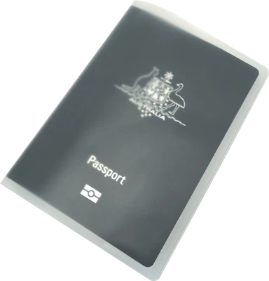 4x Transparent Passport Cover Protector Travel Clear Holder Organiser Wallet