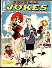 MAG: Popular Jokes 8/1964-Marvel-swimsuit cover-Dave Berg-Jack Lohr-VG