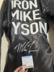 Mike Tyson Signed Boxing Robe PSA COA AUTO XL