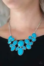 Paparazzi DEMI-DIVA blue necklace