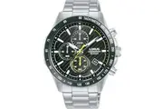 Lotus Men's RM397HX9 Quartz Watch - Black Dial, Stainless Steel Bracelet