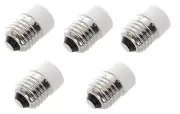 (6pcs) E26/E27 Medium Screw to E14 European Base Sockets Adapter Converter