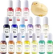 LET'S RESIN Silicone Dye for Taba Squishy, 16 Colors Opaque Pigment Paste for Silicone Rubber Mold Making, Vibrant Colorant for Squishy Maker Coloring