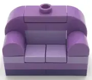 Lego New Lavender Minifigure Armchair Couch Seat