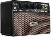 Flatsons FBA-10 Guitar Amp, 10W Mini Electric Guitar Amplifier with Clean/Drive Channel, 6H Working, USB-C Rechargeable, 3.5mm Headphone/AUX Jack, Wireless Portable Amp for Indoor Practice, Small Gig