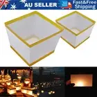 10X LED Square Lanterns Lights Floating Candles LED Flameless Waterproof Wedding