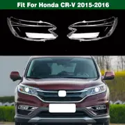 2Pcs Headlight Lens Housing Clear Cover Shell + Sealant For Honda CR-V 2015-2016 (for: Honda)