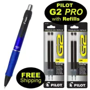 Pilot G2 Pro 31096 With 2 Packs Of 77240 Refills. 0.7mm Fine, Black Gel Ink