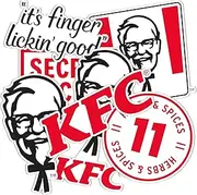 Desert Cactus KFC Sticker Kentucky Fried Chicken Stickers Vinyl Decals Laptop Water Bottle Car Scrapbook T2 (Type 2-3)