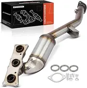 Front Exhaust Manifold Catalytic Converter with Gasket Kit Direct-Fit Compatible with BMW 328i 2007-2012, 328i xDrive 2009-2011, 328xi 2007-2008, X5 2007-2010, 128i, 3.0L, E.P.A. Compliant