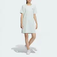 在飛比找momo購物網優惠-【adidas 愛迪達】洋裝 女款 運動洋裝 長版上衣 三葉