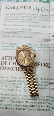 在飛比找Yahoo!奇摩拍賣優惠-勞力士 rolex 69178 18k 女錶 原廠保單
