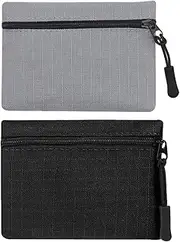 [BNREOZA] 2pcs Zipper Wallet, Zip Women's Coin Purse, Oxford Cloth Small Wallet, Portable Mini Coin Bag, Women Men, Coin Bag