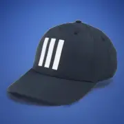 Adidas Mens 3-Stripes Tour Hat Snapback BLACK Golf Cap New 2024