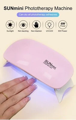 LED UV Nail Polish Dryer Manicure Portable Lamp Gel Acrylic Curing Light Spa UK