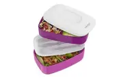3 x Bentgo All-In-One Lunch Box Container Storage Purple