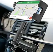 Phone Holder for Car CD Slot [Height Adjustable] CD Player Car Phone Mount, Universal Ultra Sturdy CD Cell Phone Car Mount for iPhone 16 15 Pro Max 14 13 12 11 X 8, Android, All 4.7-6.9" Smartphones