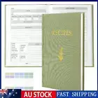 Blank Recipe Book with 166 Blank Pages Recipe Book for Family Cooking