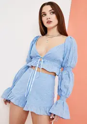 [Current Mood] Powder Boogie Down Eyelet Lace Crop Top