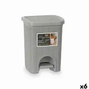 Rubbish bin Stefanplast 30132 Light grey Plastic 6 L (6 Units)